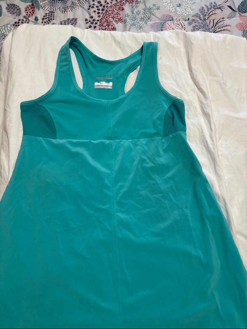 Columbia Teal Racerback Athletic Tank Top